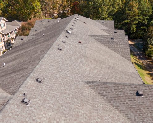 Apartment complex roof